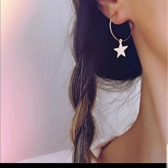 Jewelry - ☆Starla☆ Hoop Charm Earrings